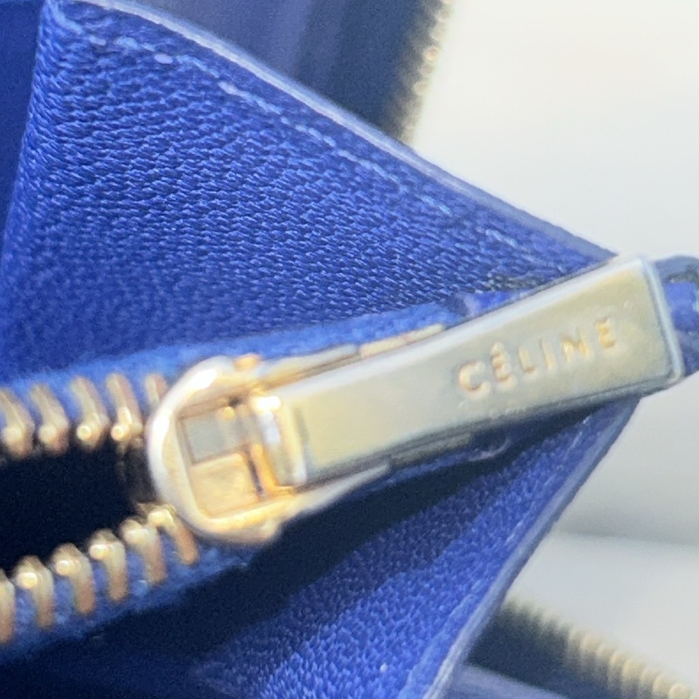 Celine Large Zip Around Multifunction Bicolor Lea… - image 7